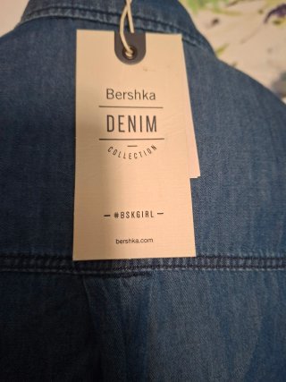 Camisa vaquera sin mangas mujer
