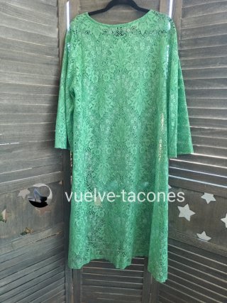 Sobrevestido asimétrico blonda ♡ New Collection *