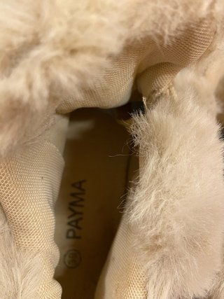 Botines PAYMA pelo beige talla 39