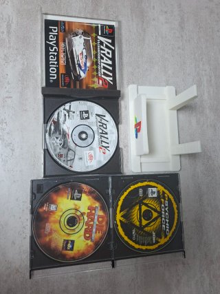 PlayStation 1 gris con Memory Card y accesorios