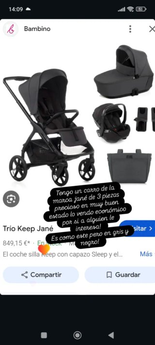 Trío Jané Keep 3 pezzi