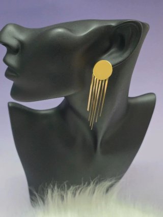 Pendientes largos acero inoxidable