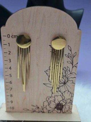 Pendientes largos acero inoxidable