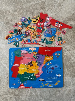 Puzzle Mapa Magnético España Janod