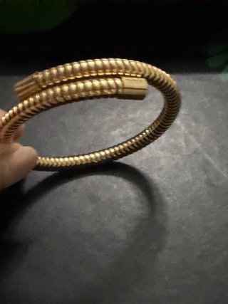 Pulsera Tubular Dorada