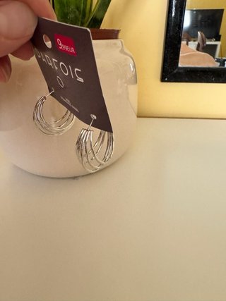 Orecchini Parfois tre cerchi argento