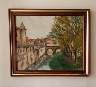 Cuadro clásico decorativo paisaje