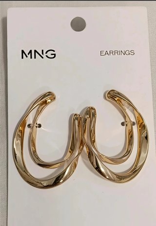 Pendientes dorados Mango última colección NUEVOS