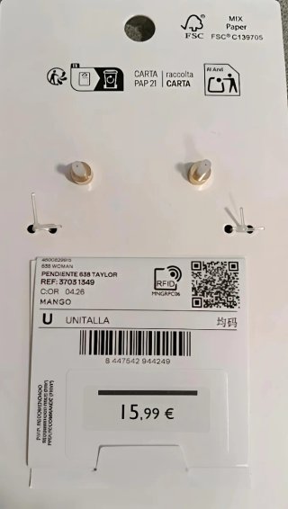 Pendientes dorados Mango última colección NUEVOS