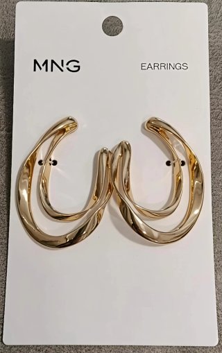 Pendientes dorados Mango última colección NUEVOS