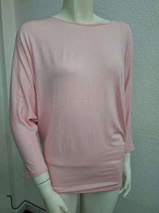 Blusa rosa manga 3/4