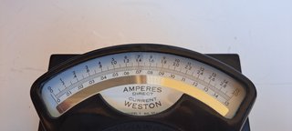 Amperometro D.C. Vintage Weston Model 1 (Anno 1932