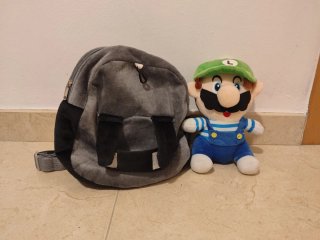 Mochila infantil peluche Luigi