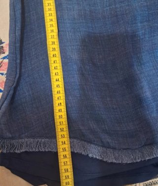 Blusa sin mangas azul