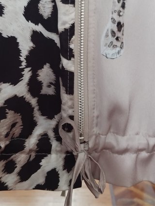 Chaqueta Bomber Leopardo Beige animal print