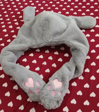 Cappello coniglio peluche orecchie si muovono