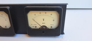 Pannello Doppio Voltmetro Vintage Officine Galileo
