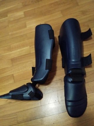Protectores espinilleras+pie Kickboxing/Muay Thai