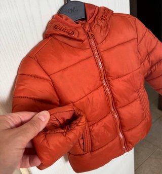 Piumino Arancione Bambino 18 mesi