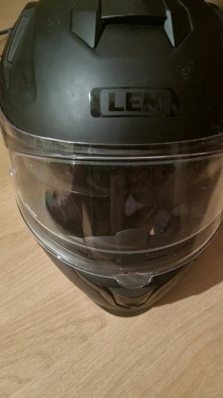 Casco de moto integral negro