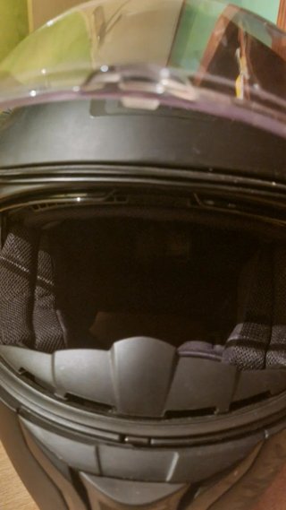 Casco de moto integral negro