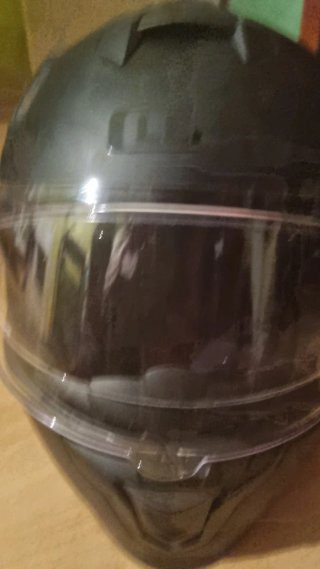 Casco de moto integral negro