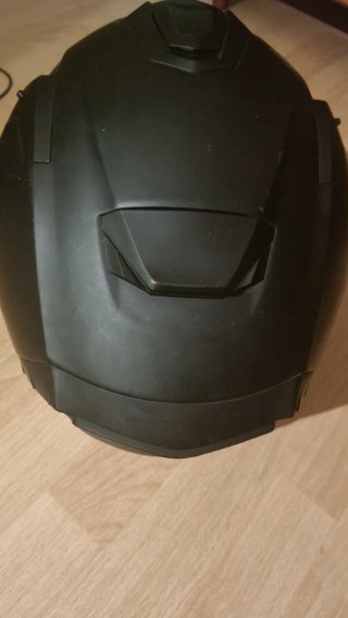 Casco de moto integral negro