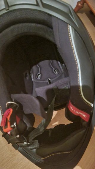 Casco de moto integral negro