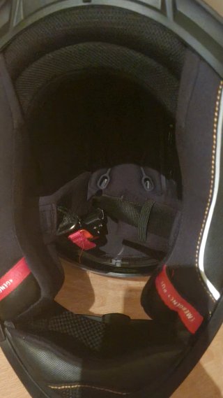 Casco de moto integral negro