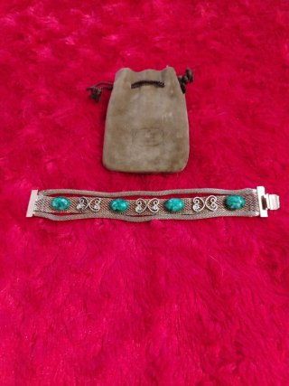 Pulsera Plata Turquesa,antigua ..bien conservada