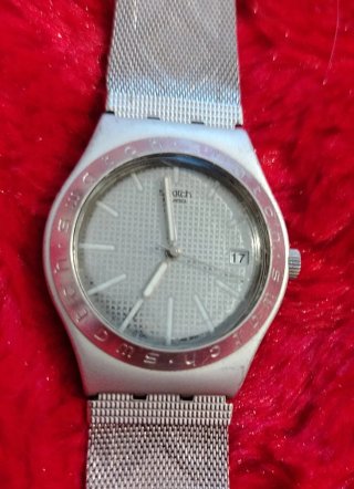 Reloj Plata Pulsera Malla