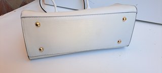Borsa a Spalla Valentino Beige Effetto Lucertola