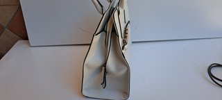 Borsa a Spalla Valentino Beige Effetto Lucertola