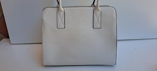 Borsa a Spalla Valentino Beige Effetto Lucertola