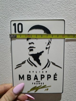 Carta 3D Mbappé 10 Francia