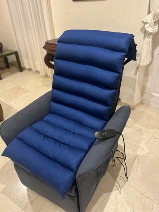 Sillón reclinable eléctrico gris