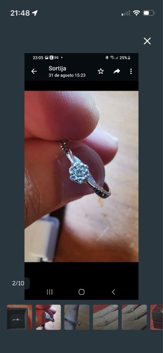 Sortija oro blanco 18k y diamantes