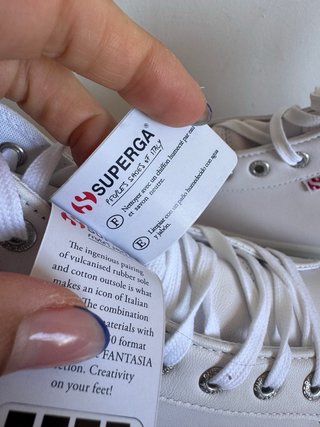 Zapatillas Superga Piel Blanca Talla 38