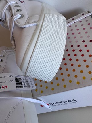 Zapatillas Superga Piel Blanca Talla 38