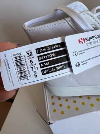 Zapatillas Superga Piel Blanca Talla 38