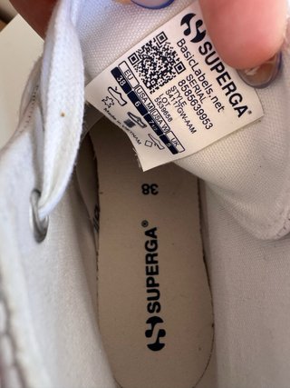Zapatillas Superga Piel Blanca Talla 38