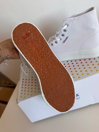 Zapatillas Superga Piel Blanca Talla 38