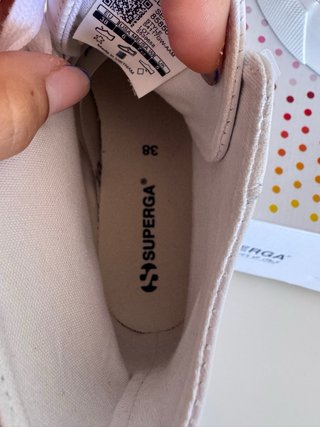 Zapatillas Superga Piel Blanca Talla 38