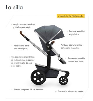 Carro Joolz Day2 Earth Hippo + Protector lluvia
