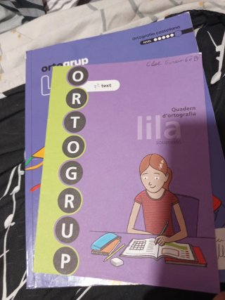 Ortogrup lila castellano y catalan