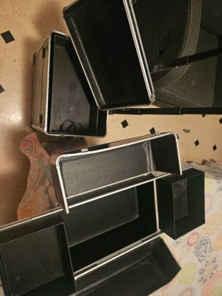 Maletín Peluquería Profesional Negro y Plata