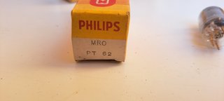 Valvole Termoioniche Philips Miniwatt MRO PT 62
