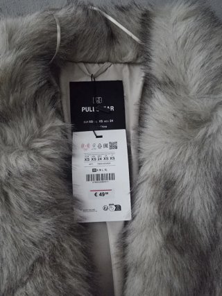 Chaqueta PULL&BEAR efecto piel marrón Talla S