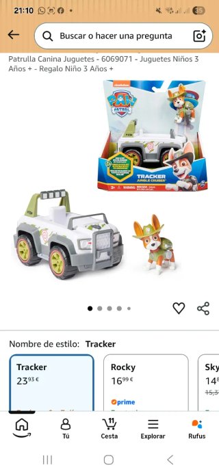 Coche Tracker Patrulla Canina