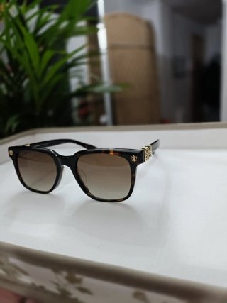 Gafas de Sol Lujo Chrome Hearts Marrones y Doradas